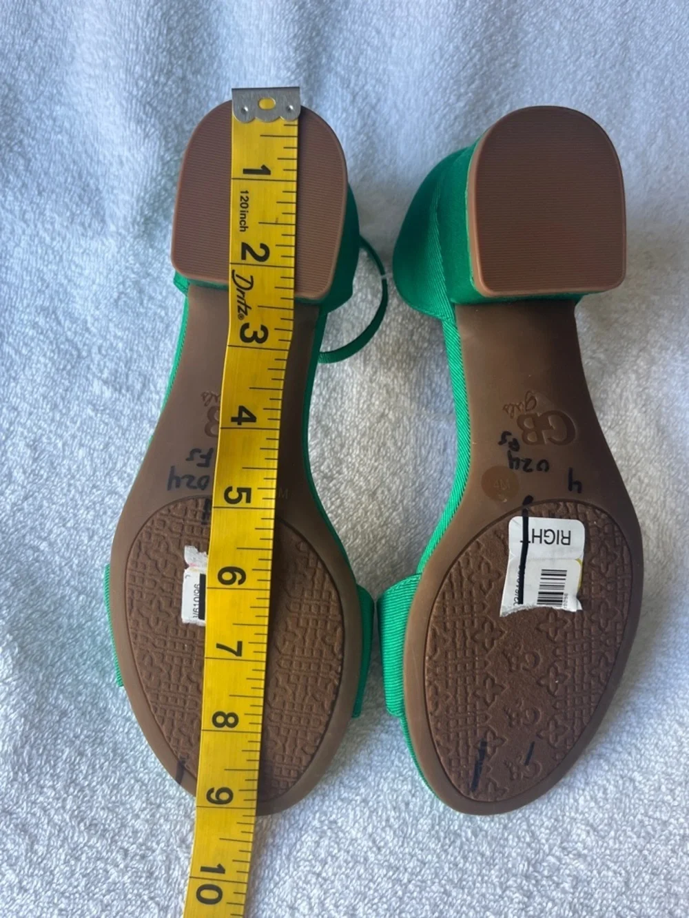 GB girls Emerald Green Ankle-Strap Open-Toe Sandals